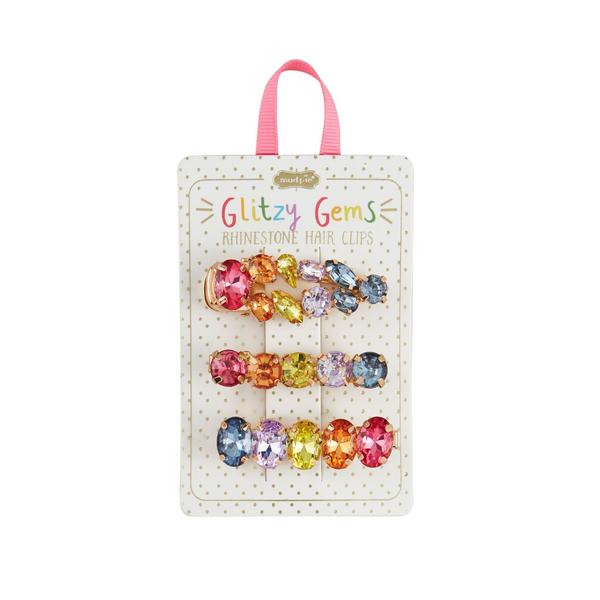 Glitzy Gems Rhinestone Hair Clips