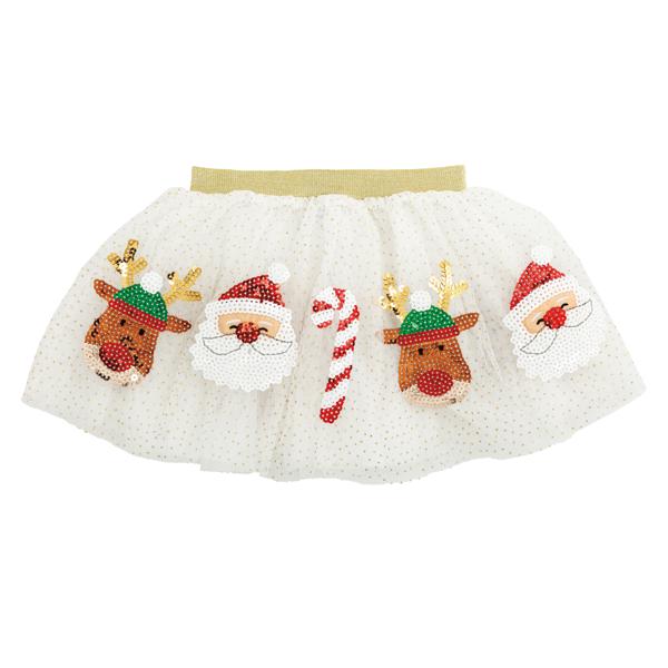 White Gold Christmas Tutu 12M-2T