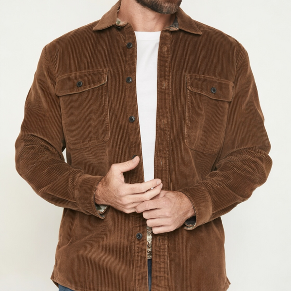 Pendleton Men’s Belmont Corduroy Button-Down Shirt Jacket
