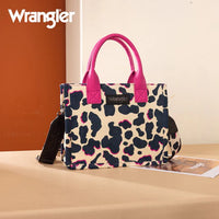 Wrangler Cow Print Concealed Carry Tote/Crossbody -Hot Pink