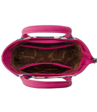 Wrangler Cow Print Mini Tote Crossbody - Hot Pink