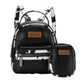 Wrangler Cow Print Trimmed Mini Backpack With Coin Pouch