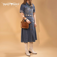 Trinity Ranch Floral Tooled Collection Mini Tote/Crossbody