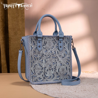Trinity Ranch Floral Tooled Collection Tote/Crossbody