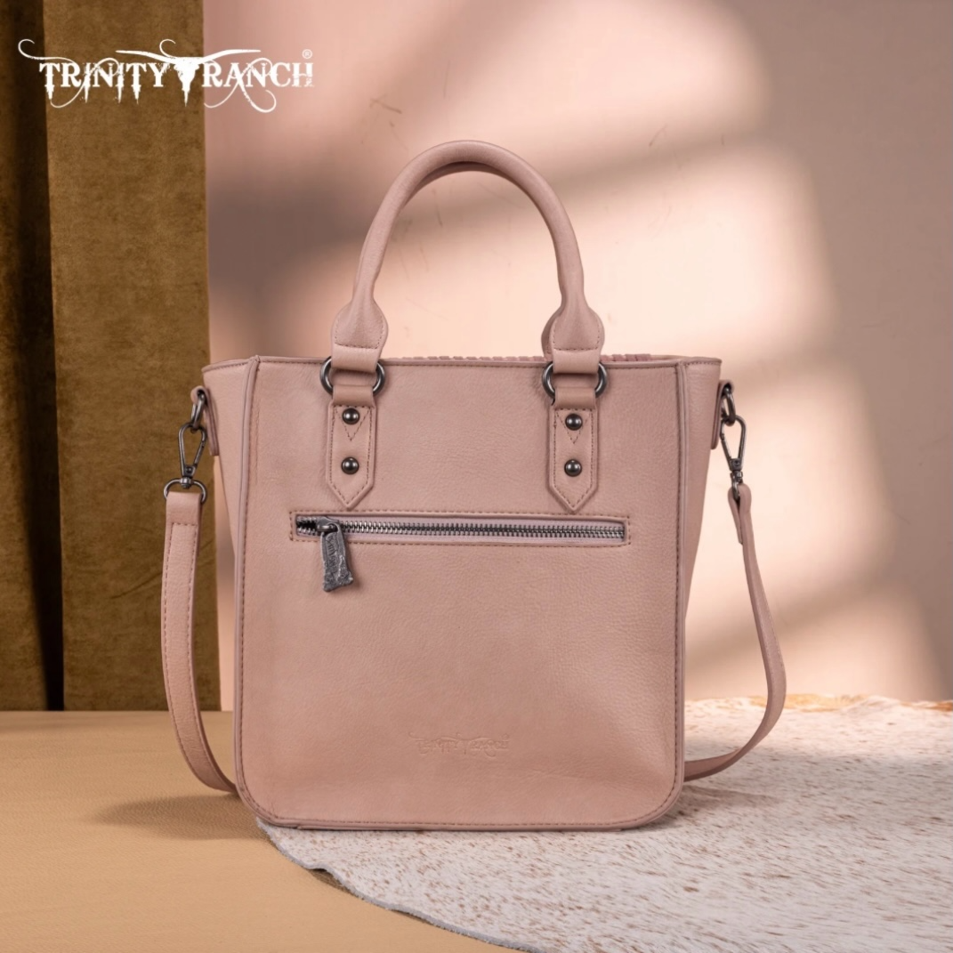 Trinity Ranch Floral Tooled Collection Tote/Crossbody