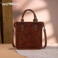 Trinity Ranch Floral Tooled Collection Tote/Crossbody
