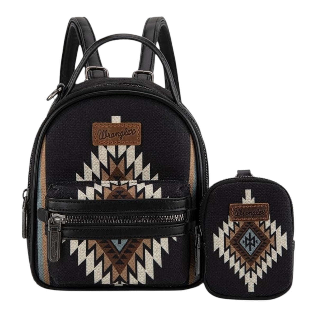 Wrangler Ladies Southwestern Knitted With Coin Pouch Mini Backpack