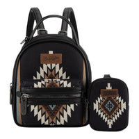 Wrangler Ladies Southwestern Knitted With Coin Pouch Mini Backpack