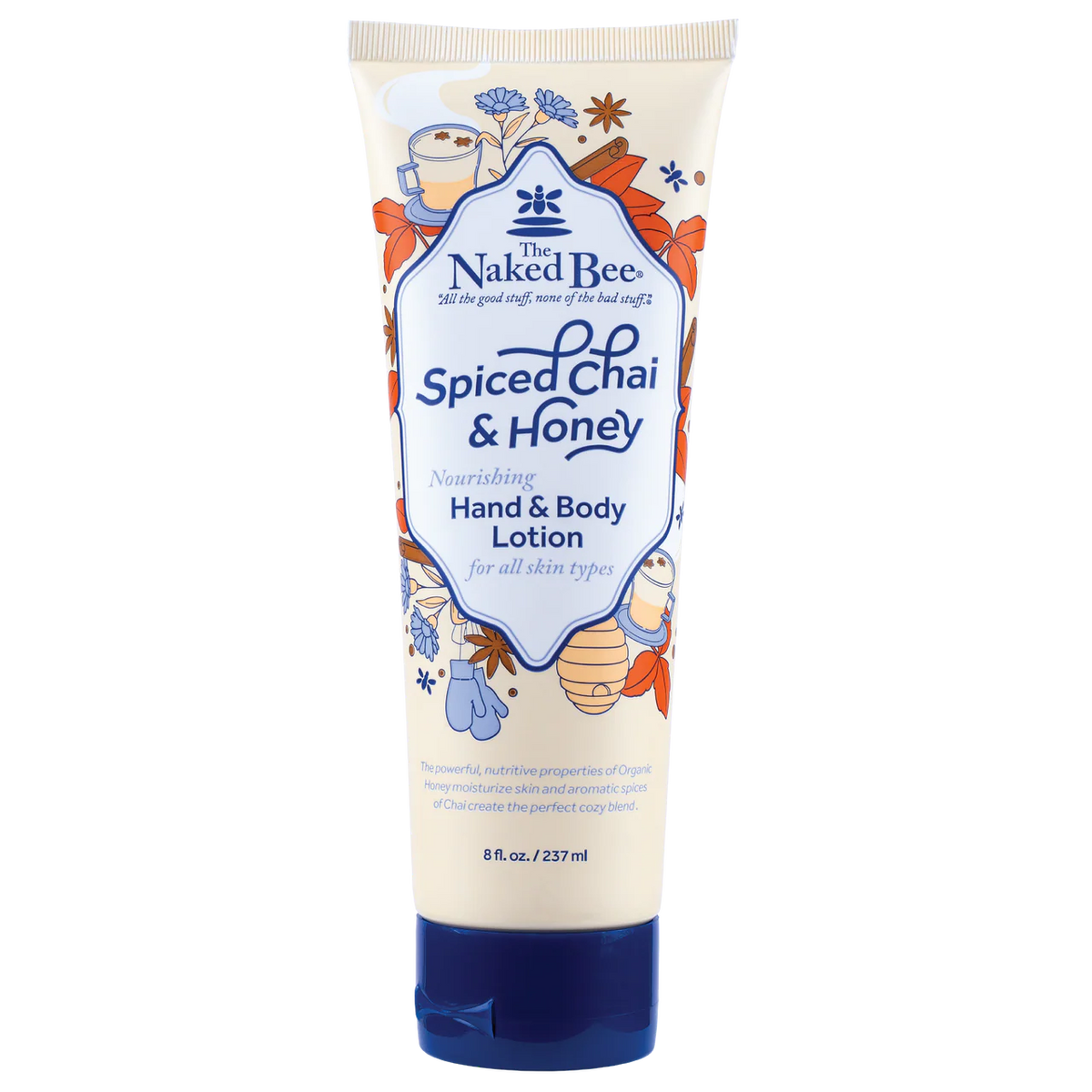 The Naked Bee 8oz. Spiced Chai & Honey Nourishing Hand & Body Lotion