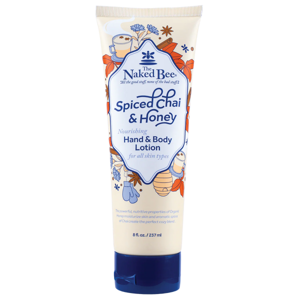 The Naked Bee 8oz. Spiced Chai & Honey Nourishing Hand & Body Lotion