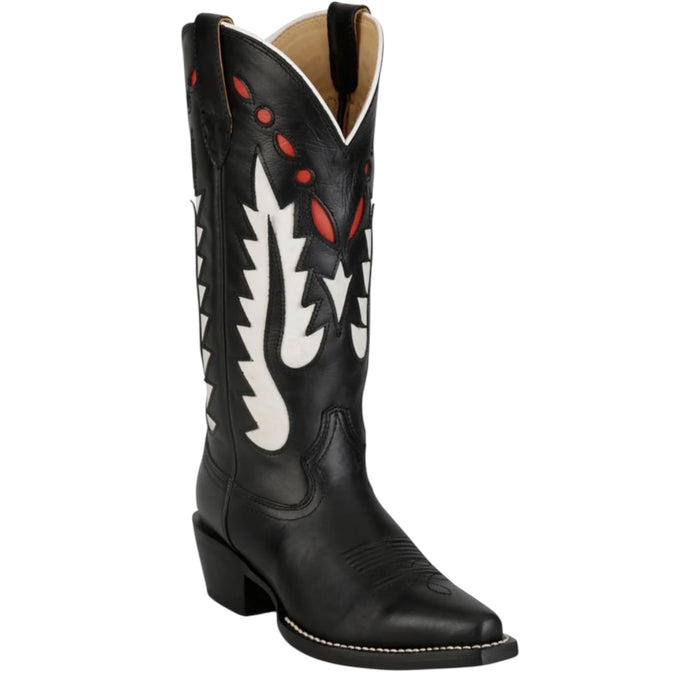 Justin Faye Black Cowhide 13” Boot