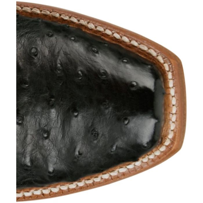 Tony Lama Zaire Black Full Quill Ostrich 13”