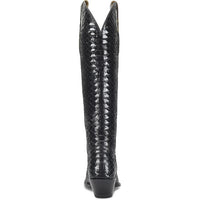 Tony Lama Alezae Black Python 17” Boot