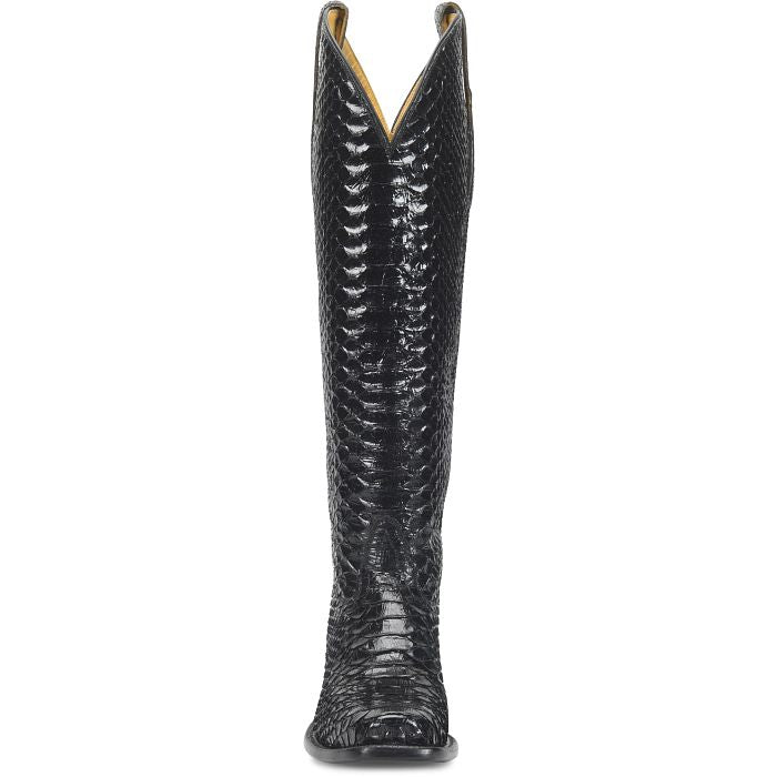Tony Lama Alezae Black Python 17” Boot