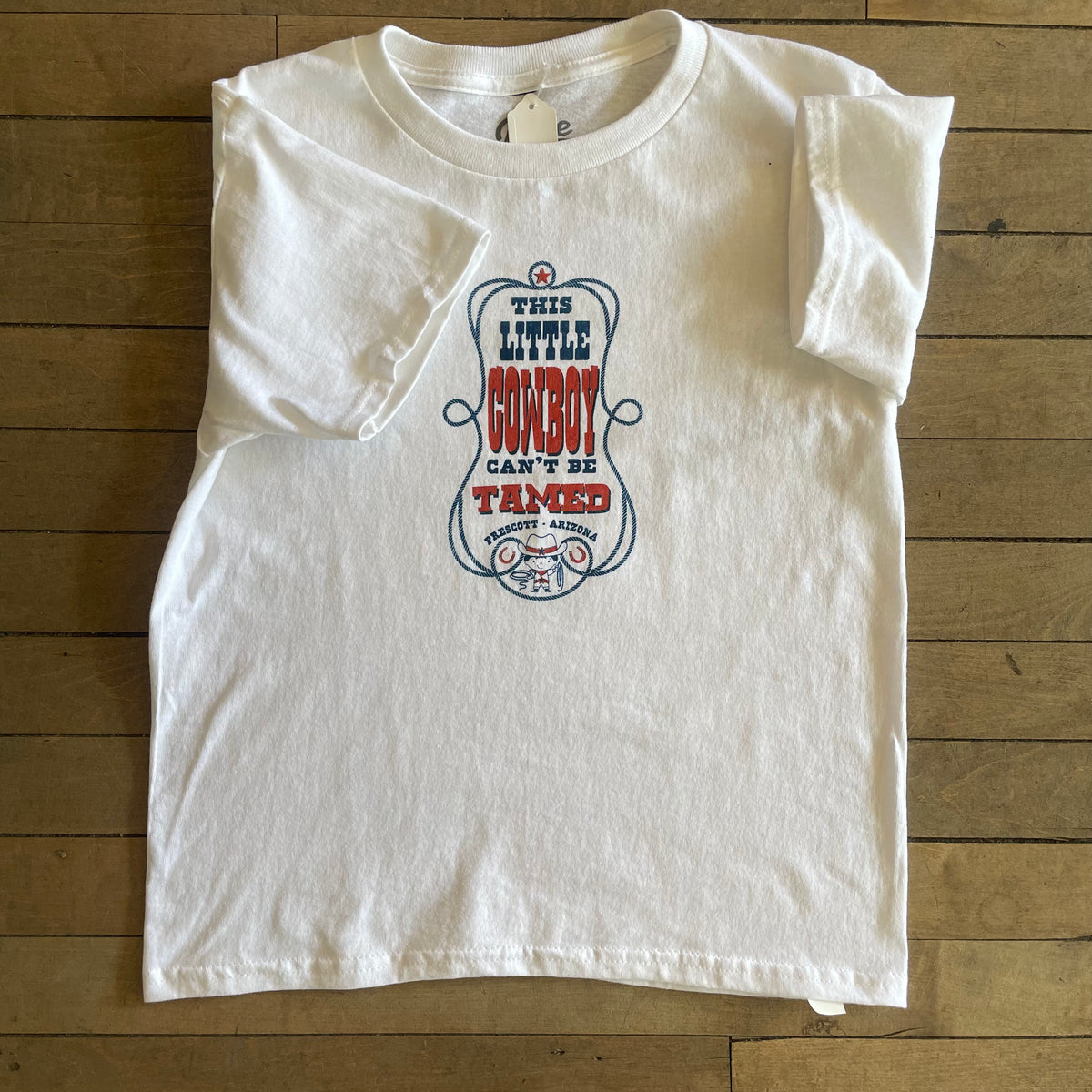 This Little Cowboy Can’t Be Tamed Kids Youth T-Shirt