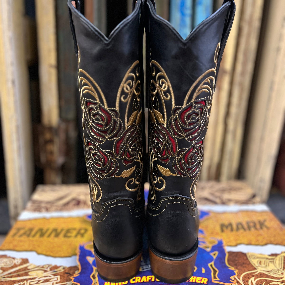 Tanner Mark Rosa Cowgirl Boots