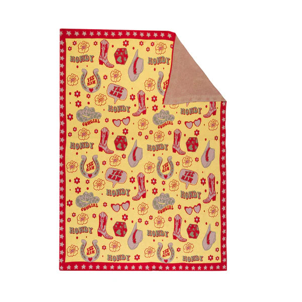 Myra Howdy & Yeehaw Throw Blanket
