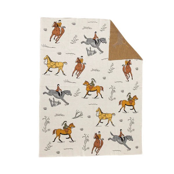 Myra Prairie Riders Throw Blanket