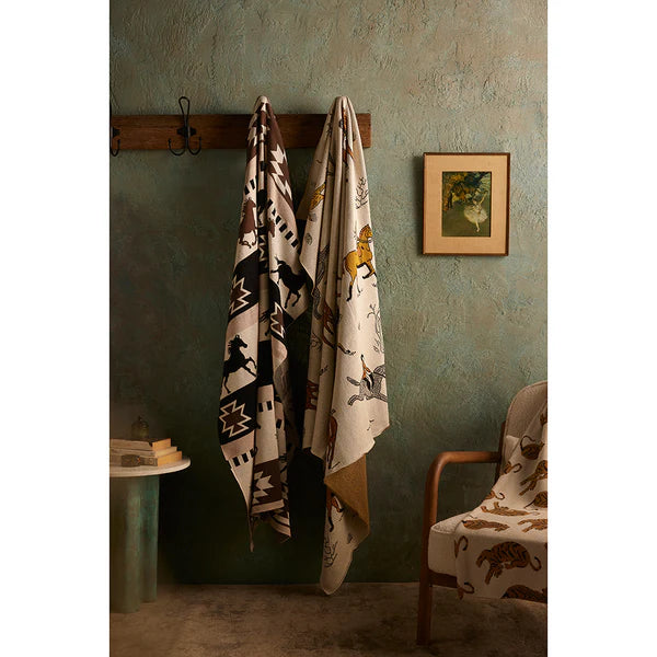 Myra Prairie Riders Throw Blanket