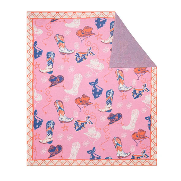 Myra Prairie Rose Roundup Throw Blanket