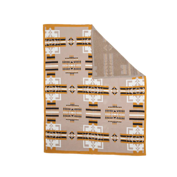 Myra Golden Pueblo Throw Blanket