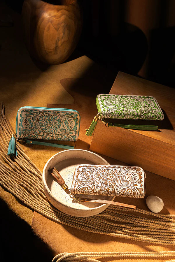 Myra Miss Western Wallet In Green