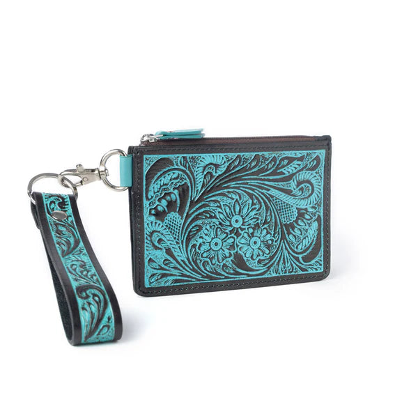 Myra Pride Of Prickly Pears Credit Card Holder In Teal