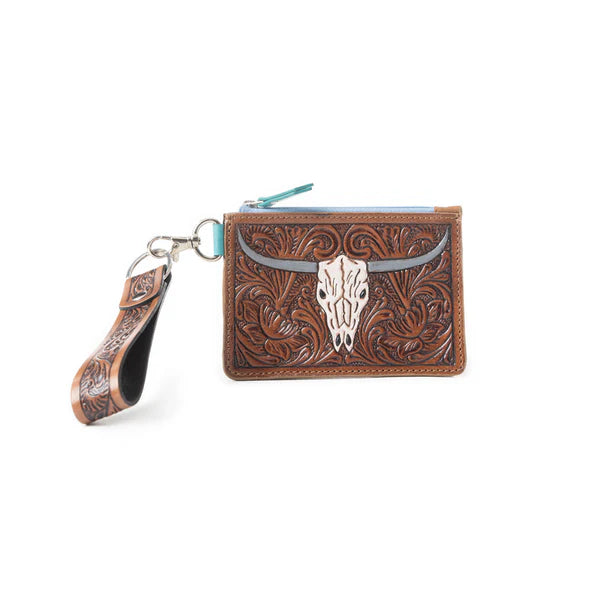 Myra Pride Of Prickly Pears Credit Card Holder In Dark Brown