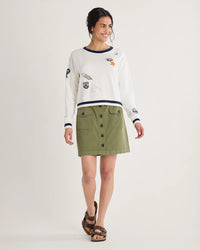WOMEN'S GRAPHIC FRENCH TERRY CREWNECK