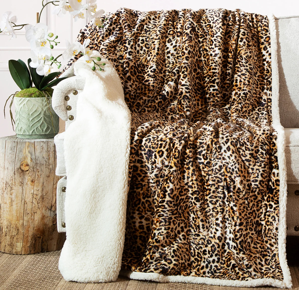 Plush Sherpa Throw Blankets