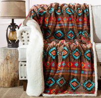 Wrangler Plush Sherpa Throw Blankets
