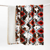 Wrangler Plush Sherpa Throw Blankets