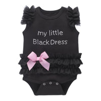 Baby ‘My Little Black Dress’ Tutu Onesie￼