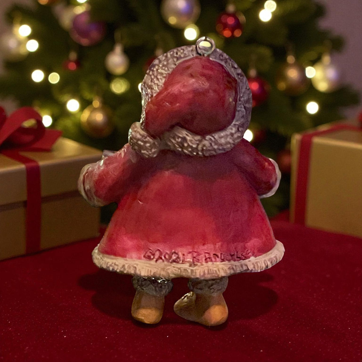 ‘Prescott, AZ’ Woodland Santa Dangling Feet Christmas Ornament