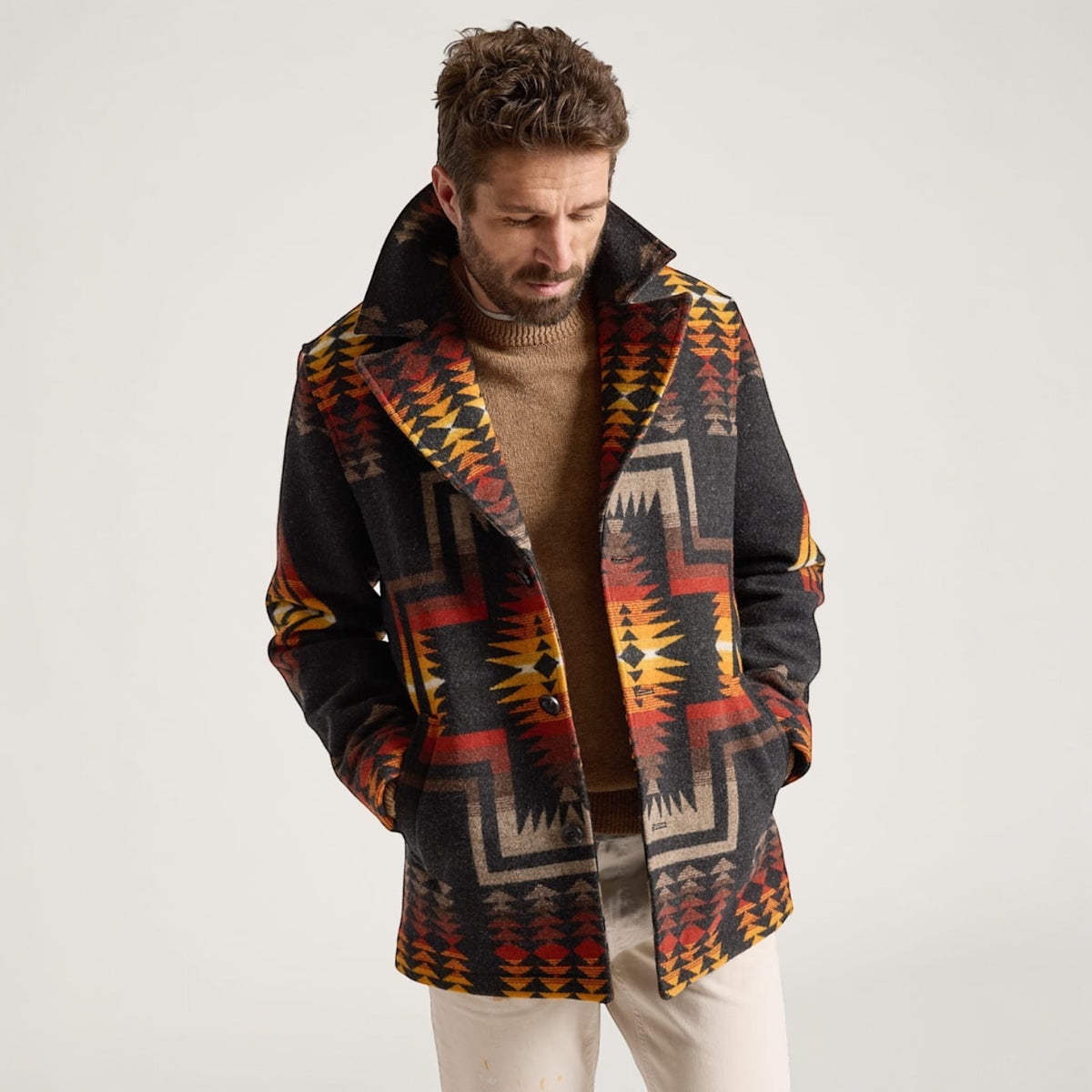 Pendleton Men’s Harding Heritage Wool Overcoat