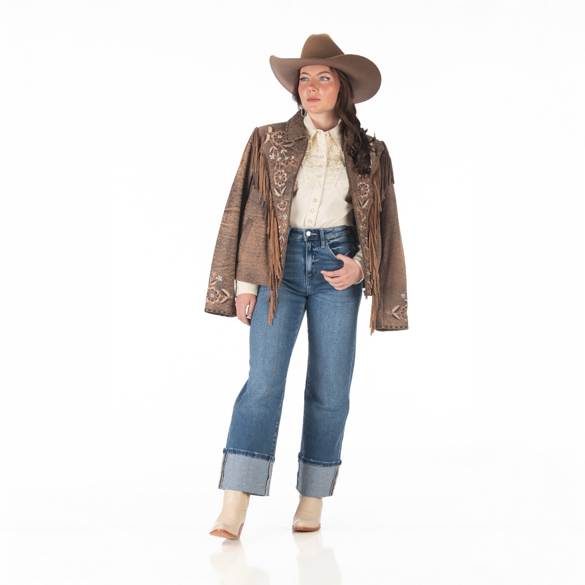 Scully Embroidered Fringe Jacket