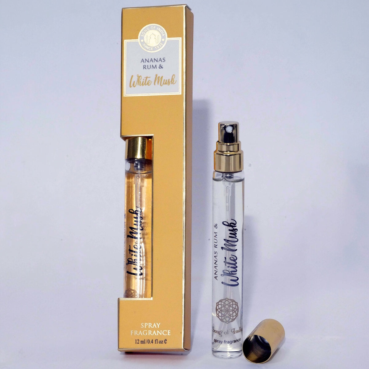 White Musk & Ananas Rum  Spray Perfume - Song of India: White Musk / 12mL