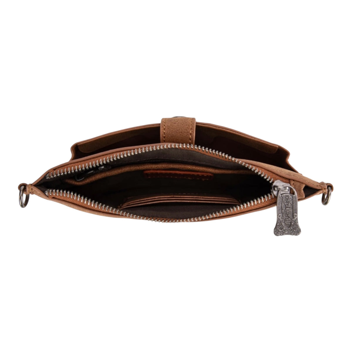 Trinity Ranch Floral Aztec Tooled Collection Clutch/Crossbody