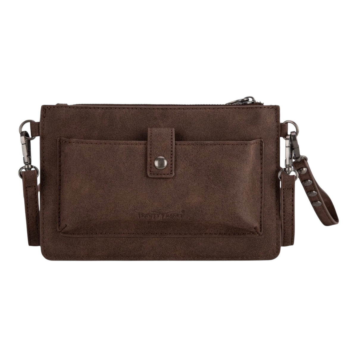 Trinity Ranch Floral Aztec Tooled Collection Clutch/Crossbody