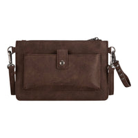 Trinity Ranch Floral Aztec Tooled Collection Clutch/Crossbody