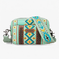 Wrangler Aztec Printed Crossbody Purse