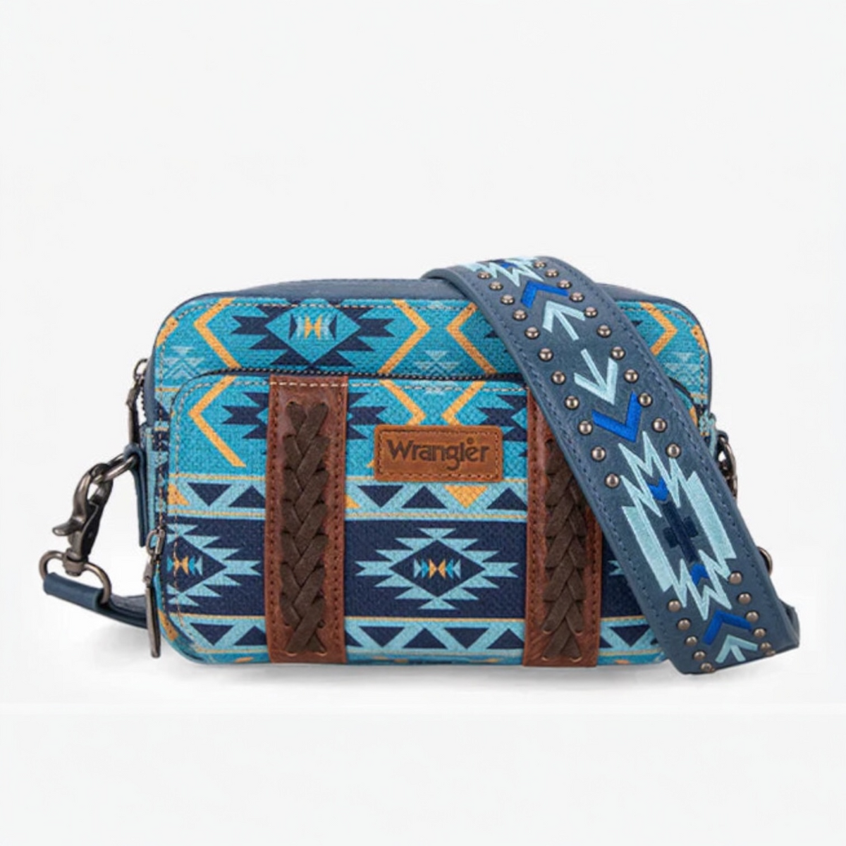 Wrangler Aztec Printed Crossbody Purse