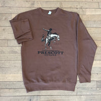 Prescott Arizona Cowboy Bronc Rider Crewneck