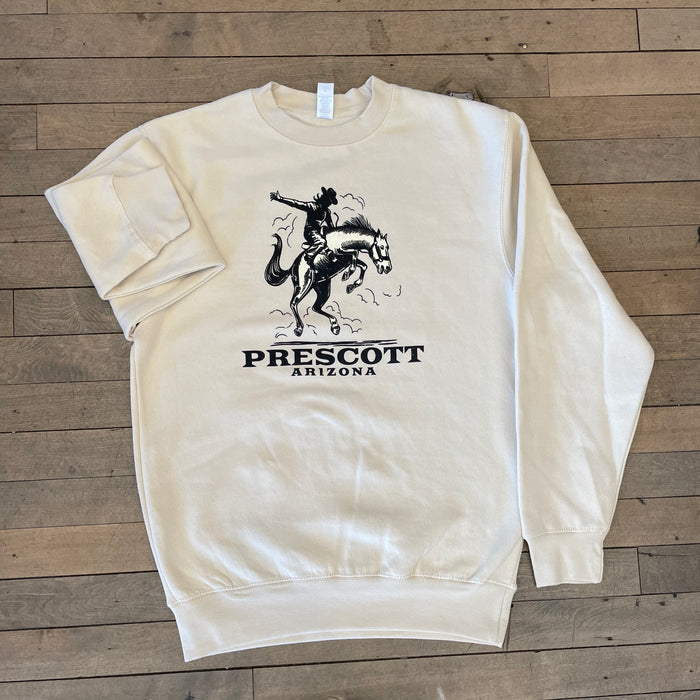 Prescott Arizona Cowboy Bronc Rider Crewneck