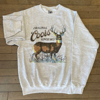 Coors Buck Heather Grey Crewneck