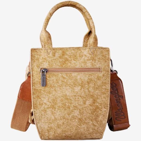 Wrangler Denim Pocket Fringe Crossbody Tote