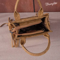 Wrangler Denim Pocket Fringe Crossbody Tote