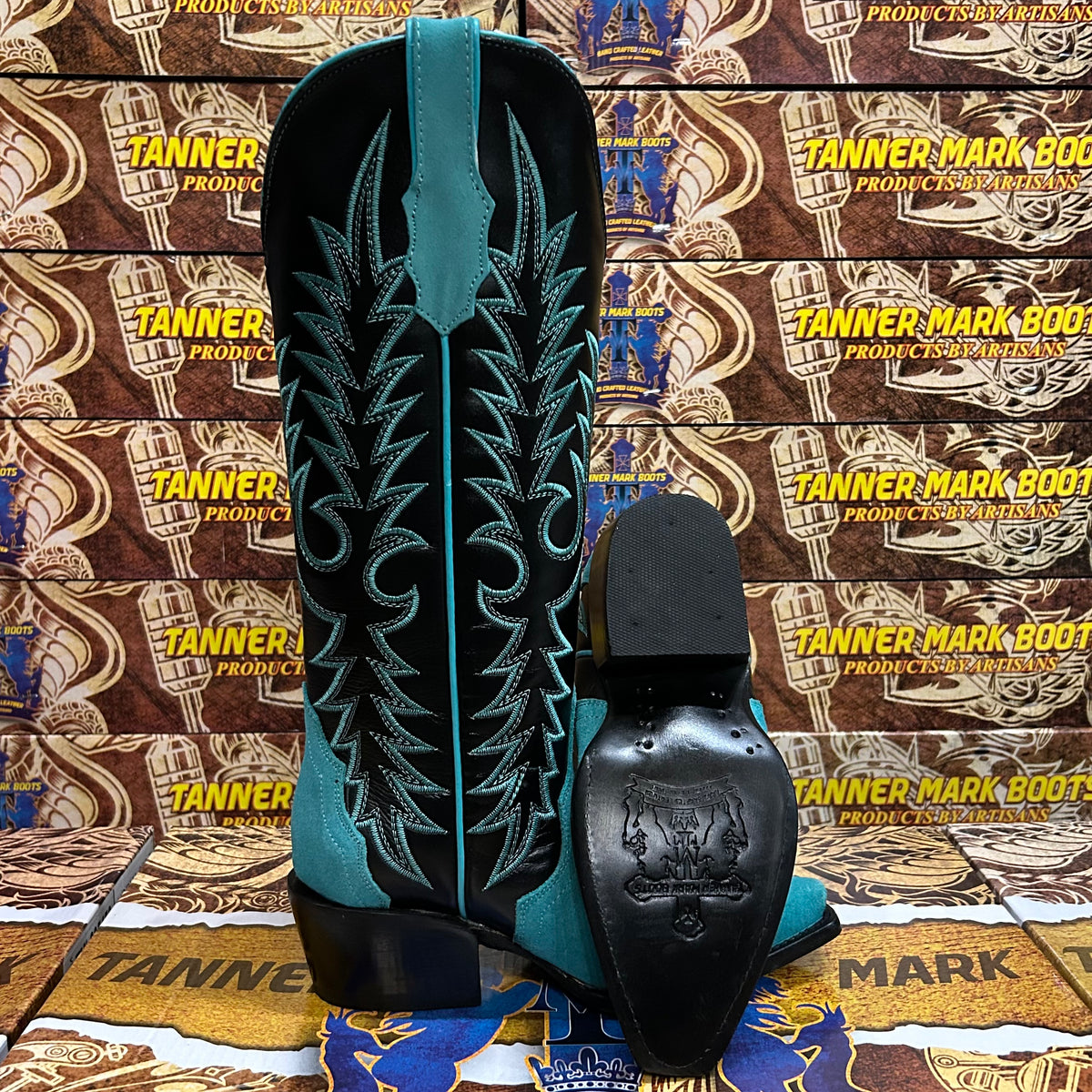 Tanner Mark Sweetwater Women’s Turquoise Suede Boots