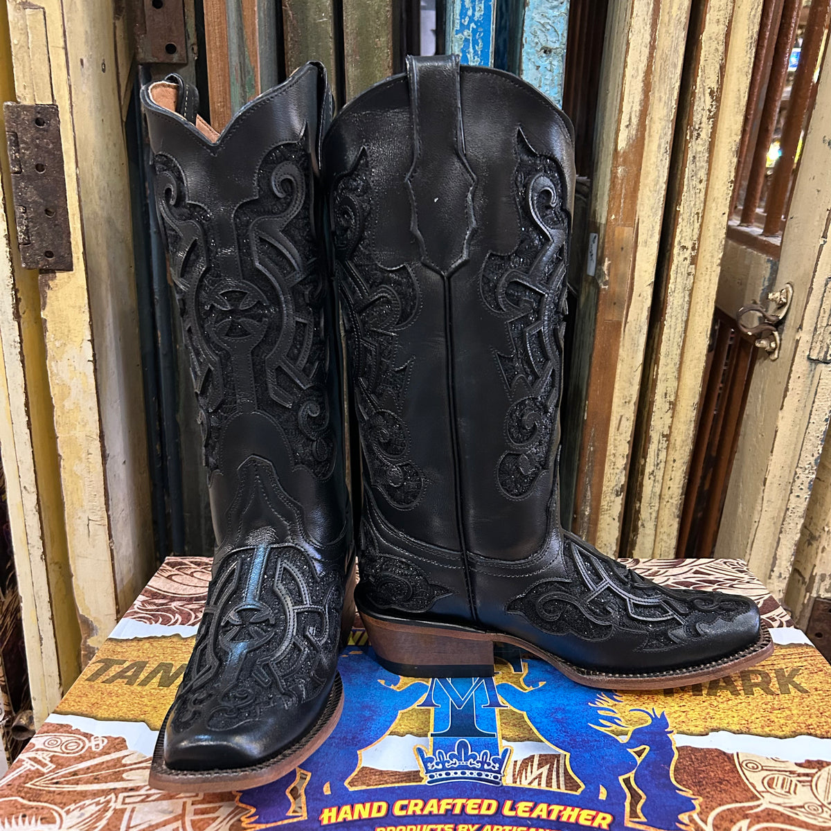 Tanner Mark Jane Women’s Black Shimmer Boots