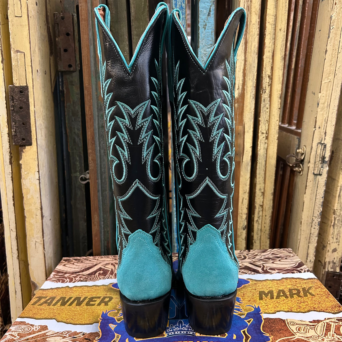 Tanner Mark Sweetwater Women’s Turquoise Suede Boots